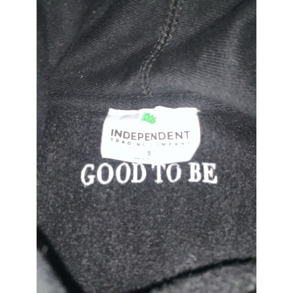 NWOT “Busy Focusing On The Good”Motivational Black Hoodie Top Fabric Men’s SMALL - Picture 13 of 14